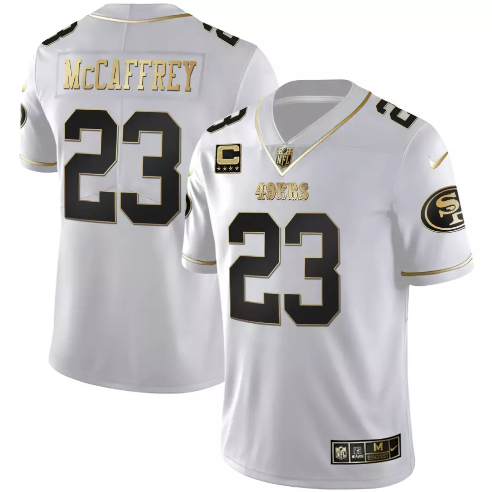 Christian McCaffrey 23 San Francisco 49ers Red All Stitched Vapor Jersey | 2023 Youth Edition | Fan Gear | For Men, Women & Youth