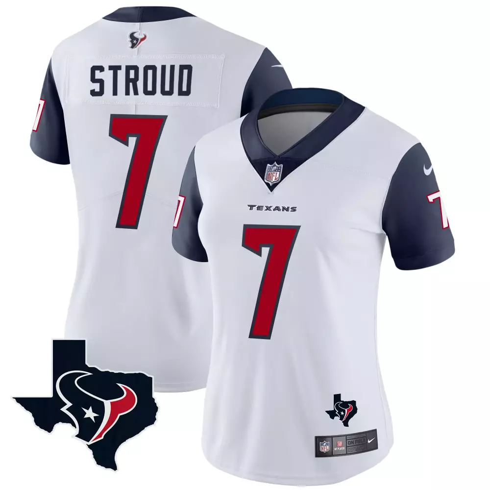 CJ Stroud 7 Houston Texans Women's Red Vapor Limited Jersey | 2024 | All Stitched Fan Gear | For Men, Women & Youth