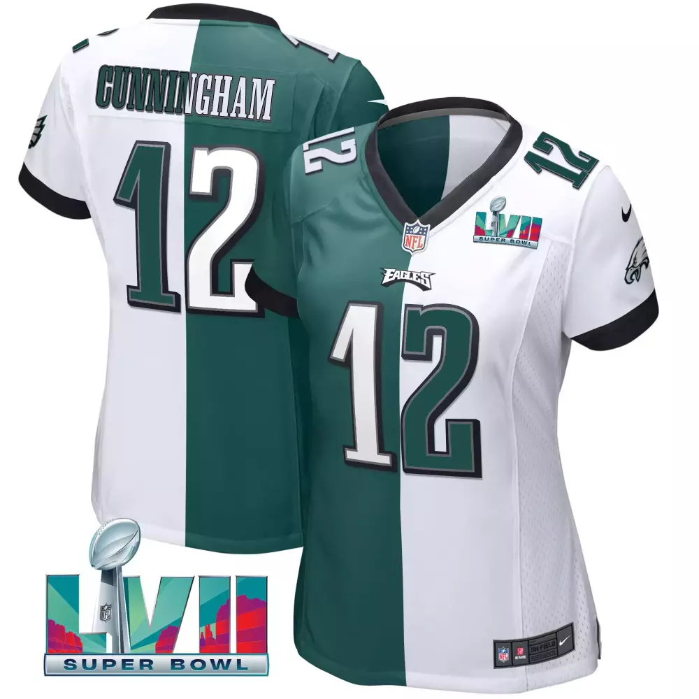 cunningham 12 philadelphia eagles super bowl 2018 men s stitched jersey with name patch