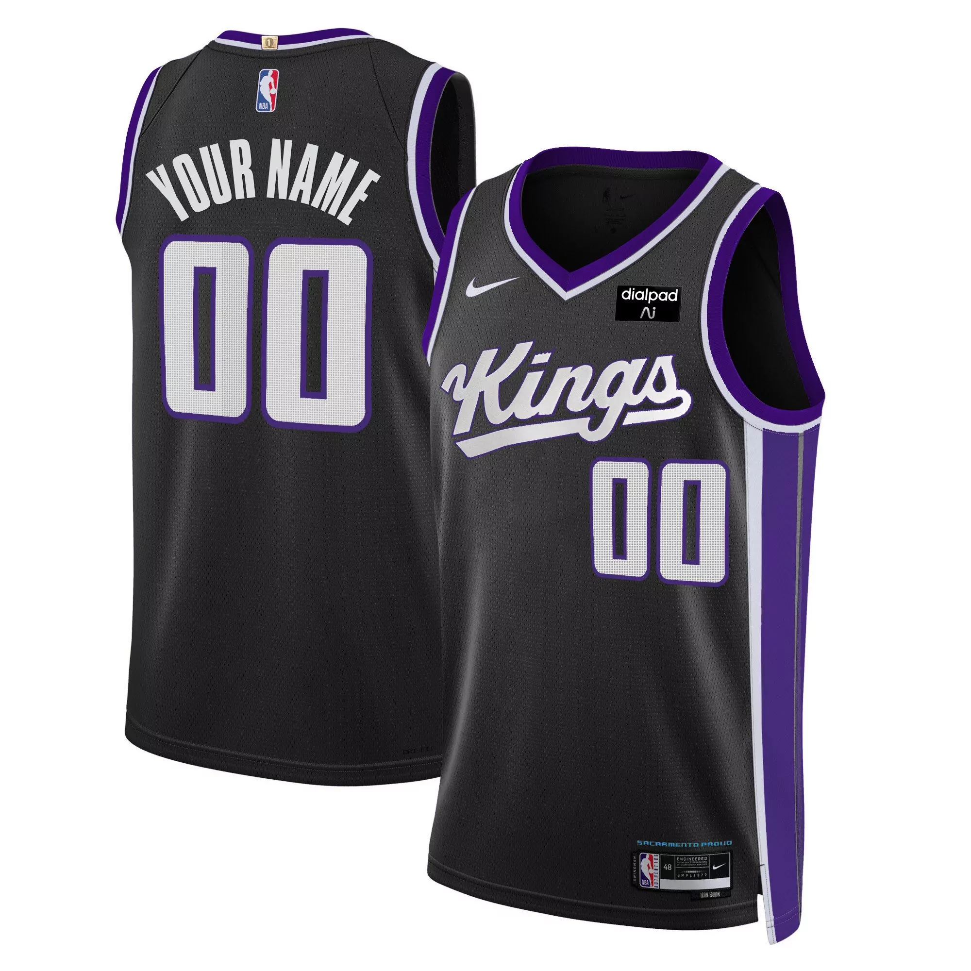 chris webber sacramento kings mitchell ness hardwood classics 2000 01 split swingman jersey purple black