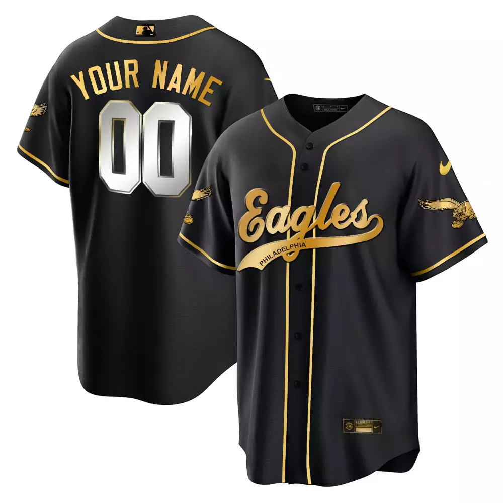 Custom Philadelphia Eagles Black All Stitched Vapor Jersey | Your Name 00 | 2023 Edition | Fan Gear for Game Day | For Men, Women & Youth