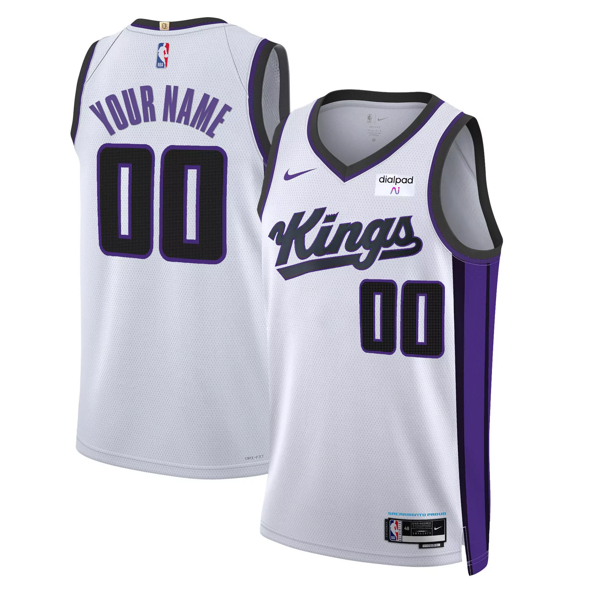 chris webber sacramento kings mitchell ness hardwood classics 2000 01 split swingman jersey purple black