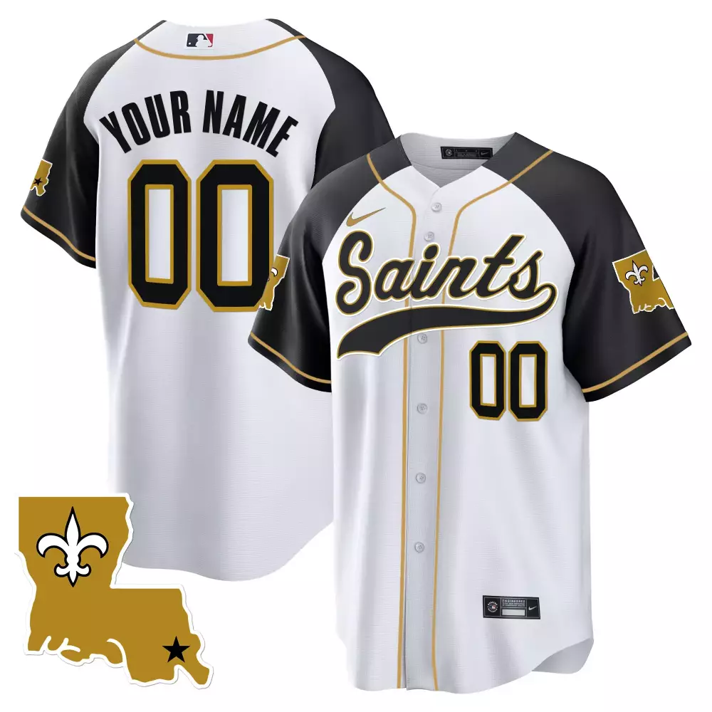 custom black saints all stitched vapor jersey 2023 edition