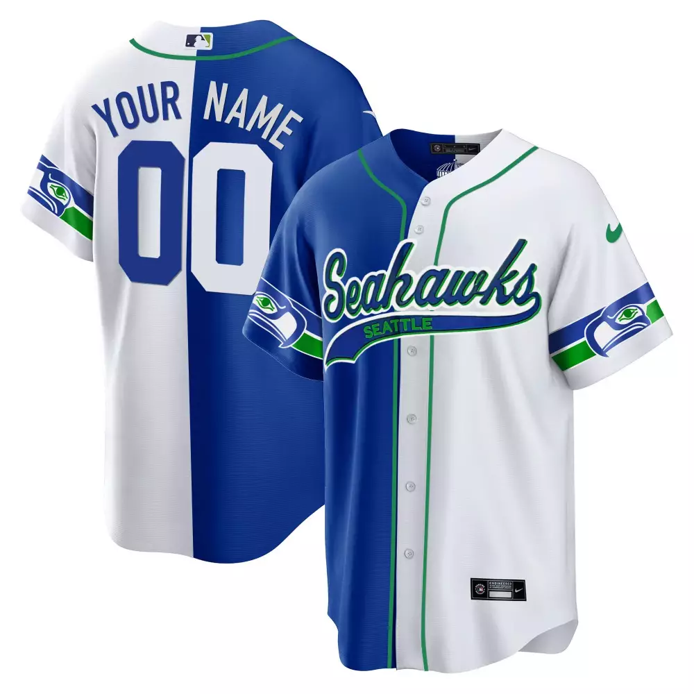 custom seattle seahawks blue jersey all stitched vapor nfl fan apparel