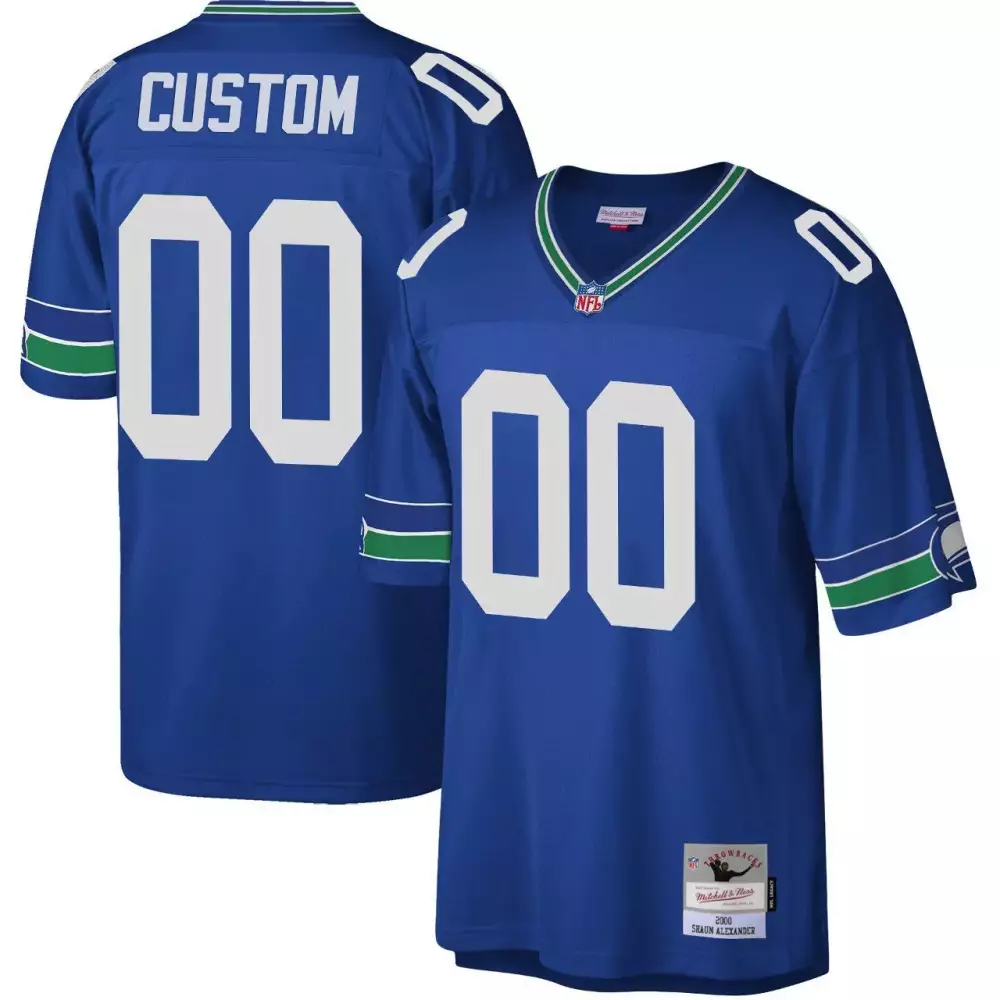 Custom Seattle Seahawks Jersey | Blue & White All Stitched Vapor 2023 Edition | For Men, Women & Youth