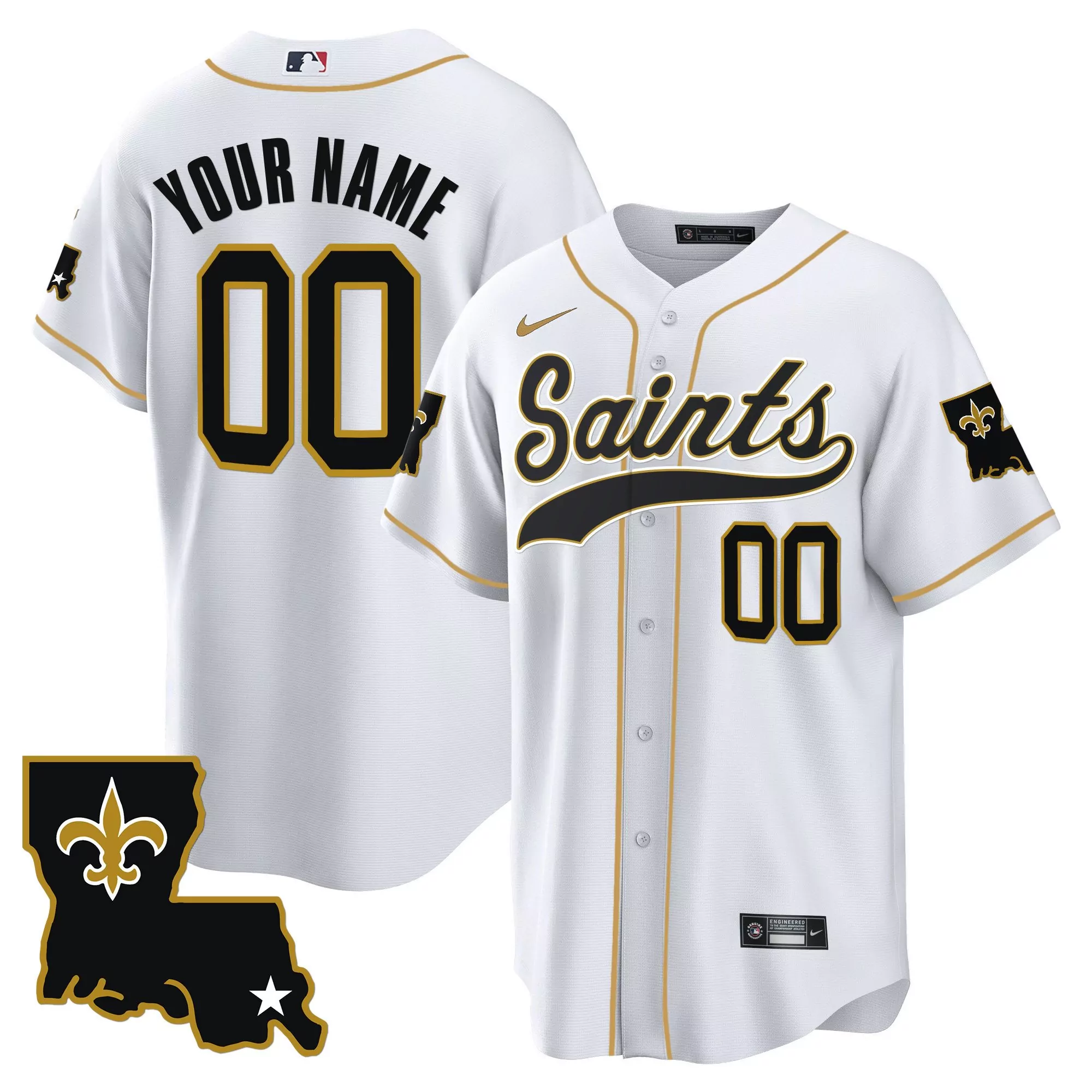 custom stitched white jersey new orleans saints 1987 edition all stitched vapor