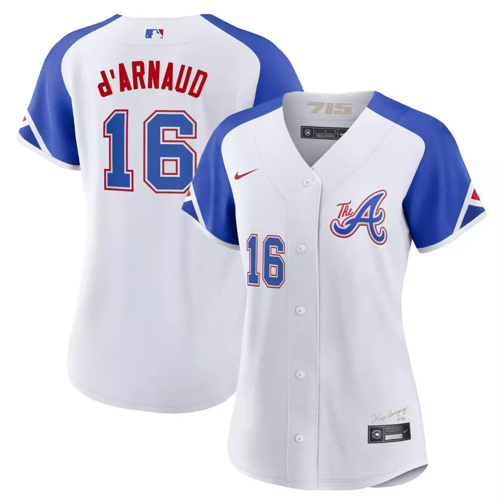 d arnaud 16 atlanta braves 2023 women s city connect jersey all stitched