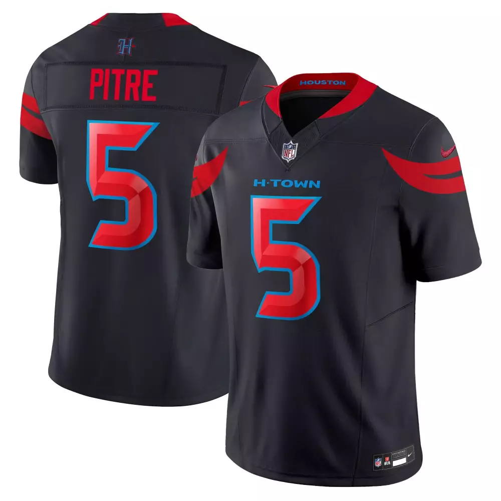 Dameon Pitre 5 Texans 2024 Women's Red Vapor Limited Jersey | All Stitched Fan Gear | For Women