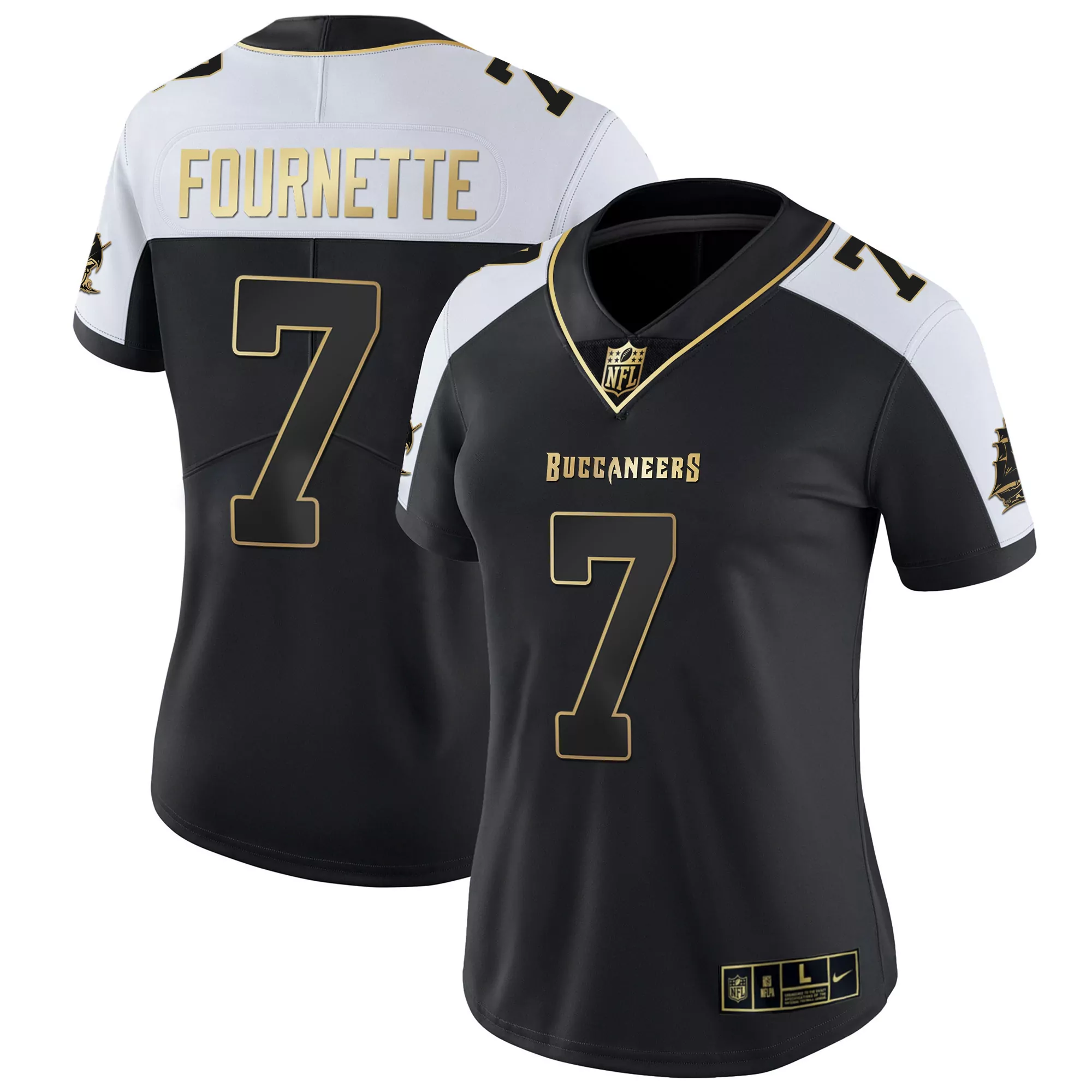 fournette 7 women s tampa bay buccaneers black all stitched vapor jersey 2023