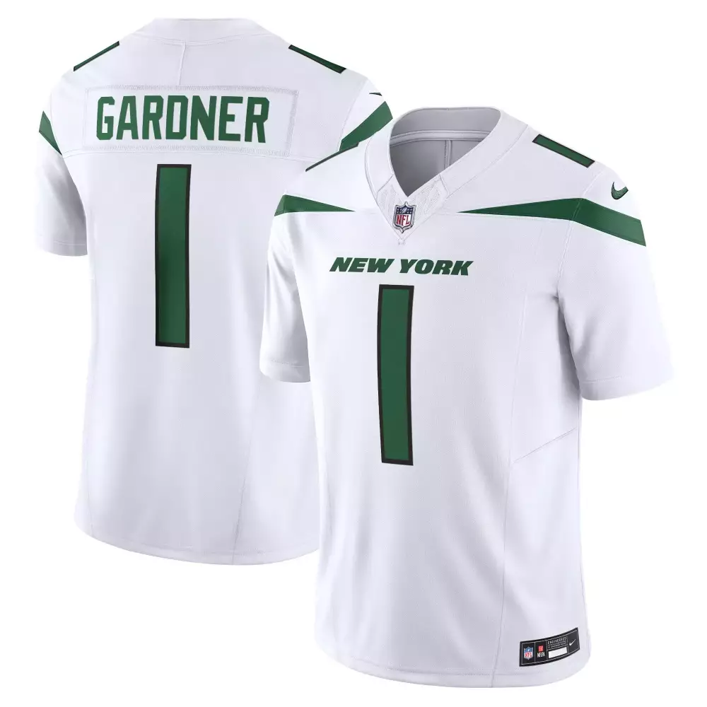 garner 1 new york jets white all stitched vapor jersey 2023 men s