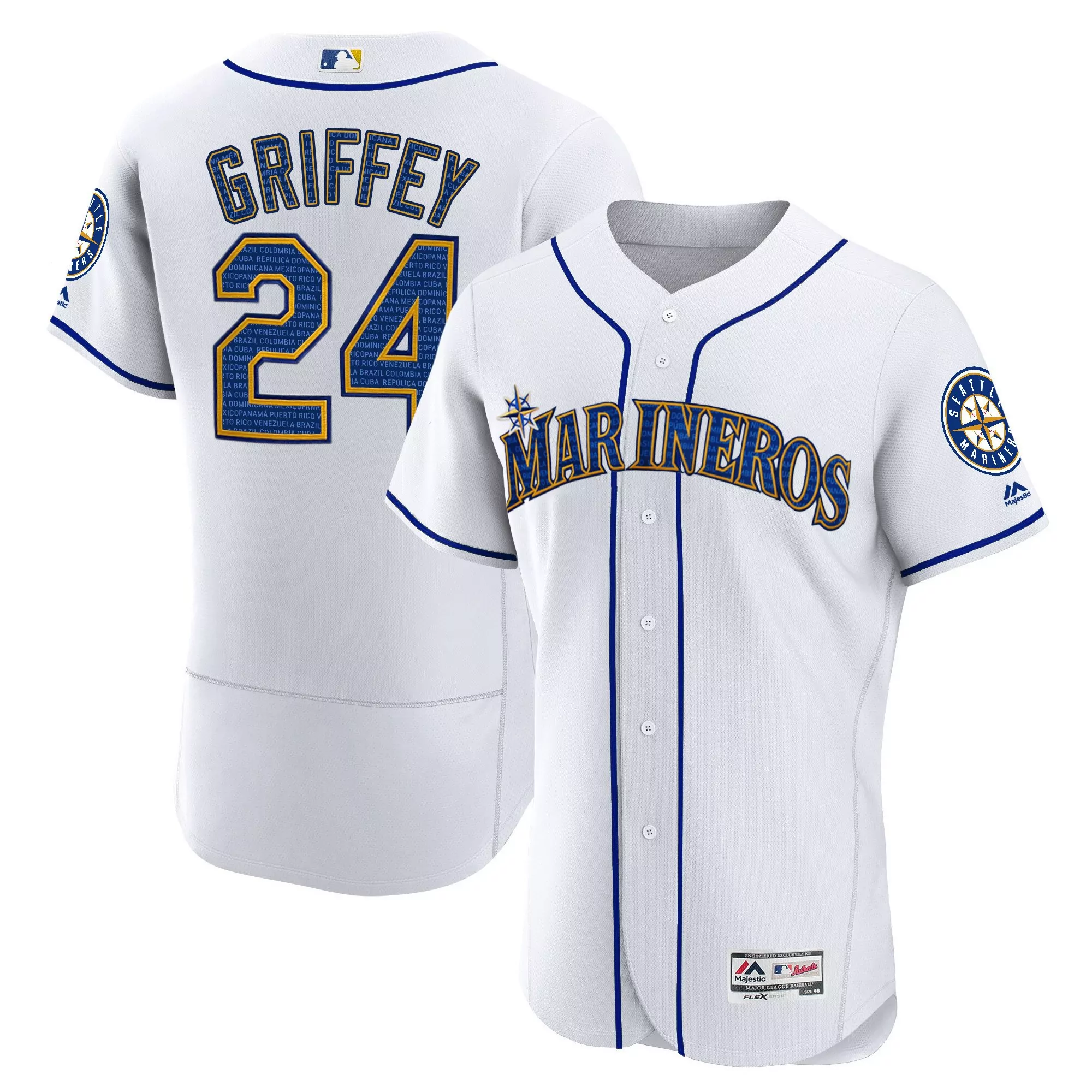 griffey 24 seattle mariners white hispanic heritage all stitched vapor jersey