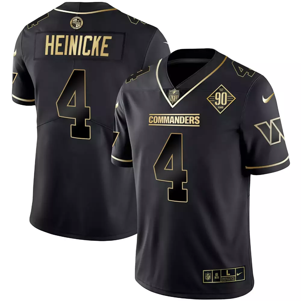 Heinicke 4 Washington Commanders 2023 Vapor Jersey | White Stitched | 90th Anniversary | For Men