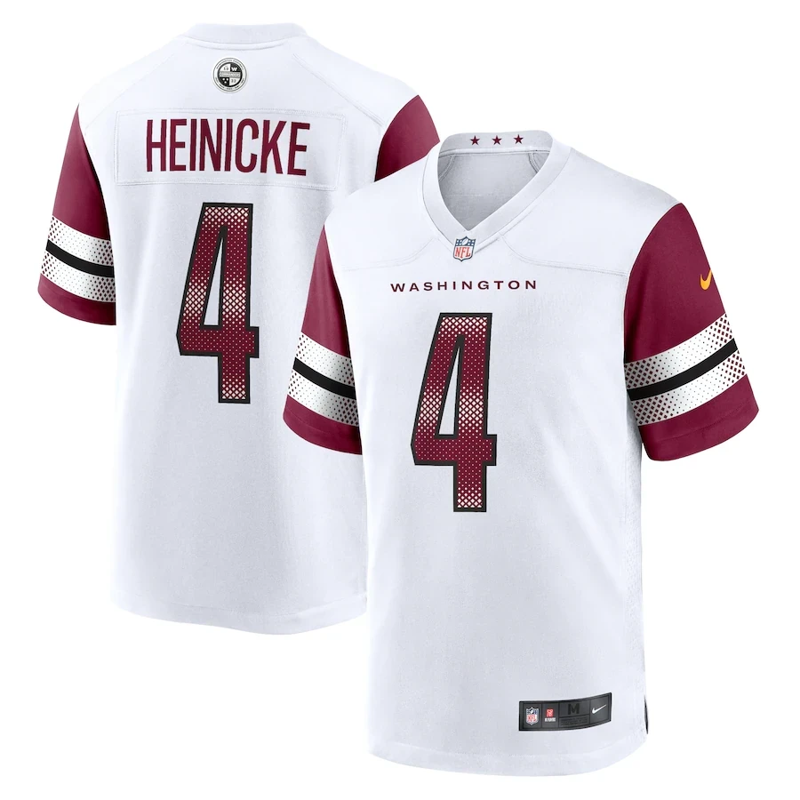 Heinicke 4 Washington Commanders White Vapor Jersey | Stitched | 2023 Edition | For Men