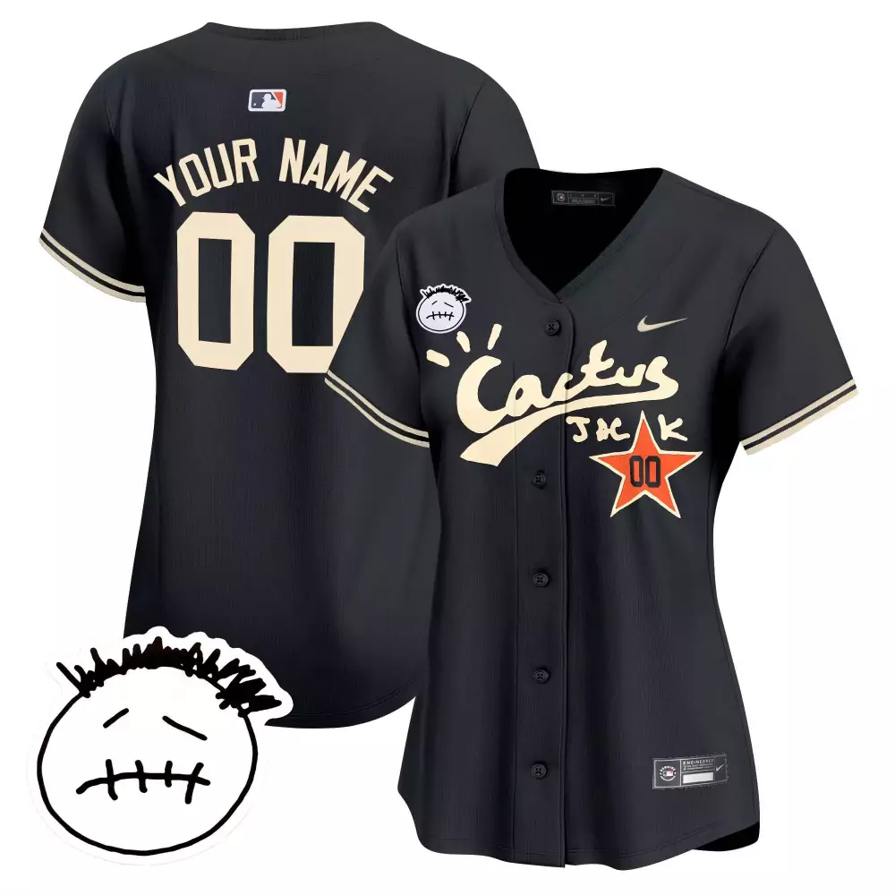 houston astros black cactus jack vapor premier limited custom jersey 2023 all stitched