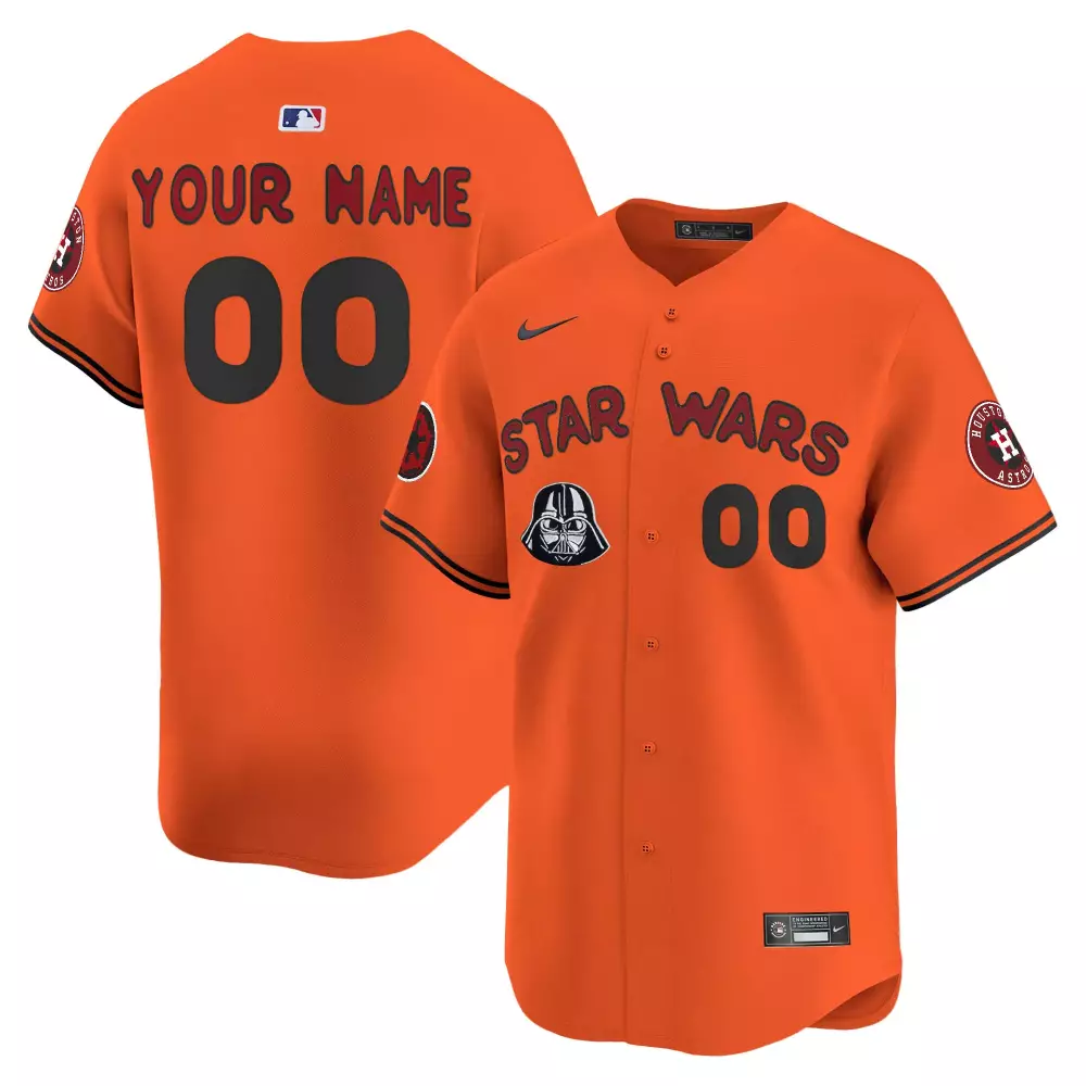 Houston Astros Orange Cool Base Custom Jersey | All Stitched Name Patch 2024 Ready 2 Reign | Fan Gear for All | For Men, Women & Youth