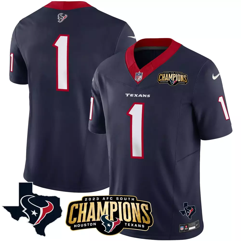 Will Anderson Jr. Houston Texans 2023 AFC South Champions Jersey | Navy Stitched Fan Gear | For Men, Women & Youth