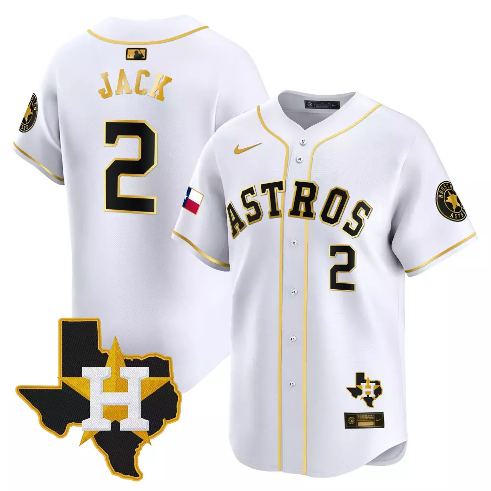 jack 2 houston astros white all stitched vapor jersey 2024 limited edition with patches