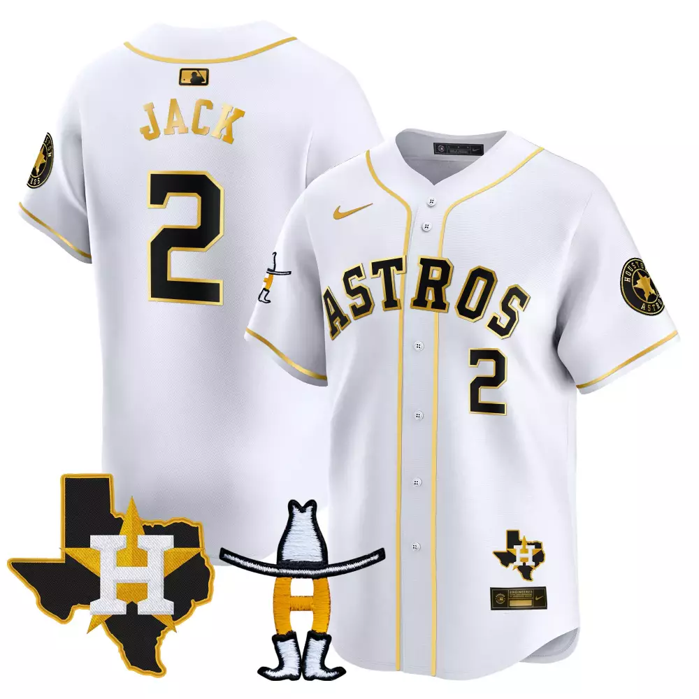 jack 2 houston astros white all stitched vapor jersey 2024 limited edition with patches
