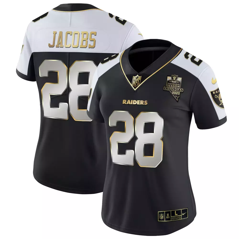 Jacobs 28 Las Vegas Raiders 2020 Women's Black All Stitched Vapor Jersey | For Men, Women & Youth