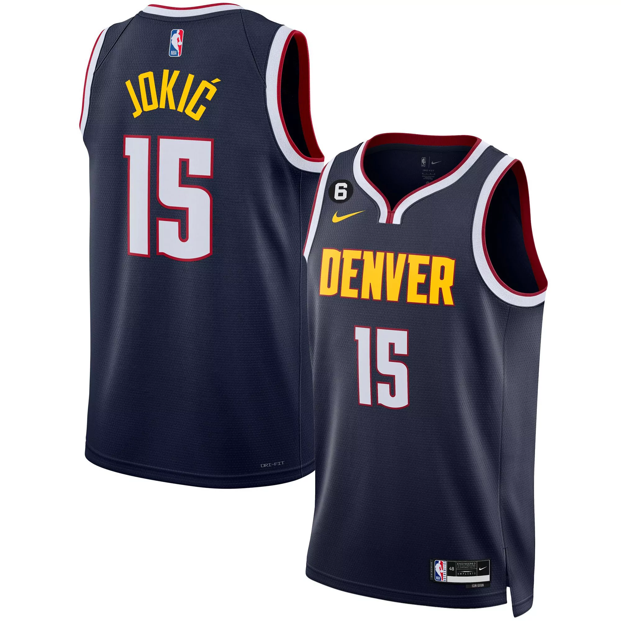 joki 15 denver nuggets 2022 men s all stitched vapor jersey finals edition white