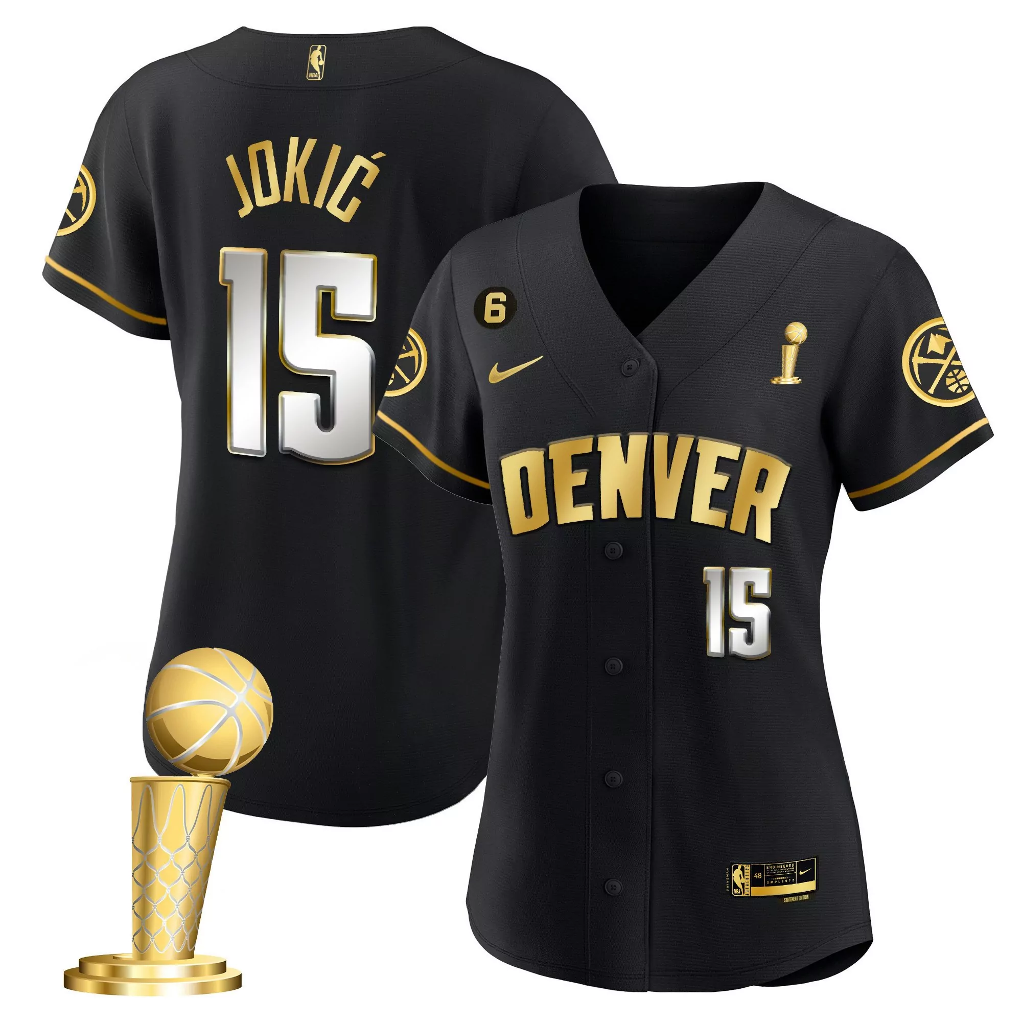 joki 15 denver nuggets 2023 men s finals all stitched vapor jersey with patch