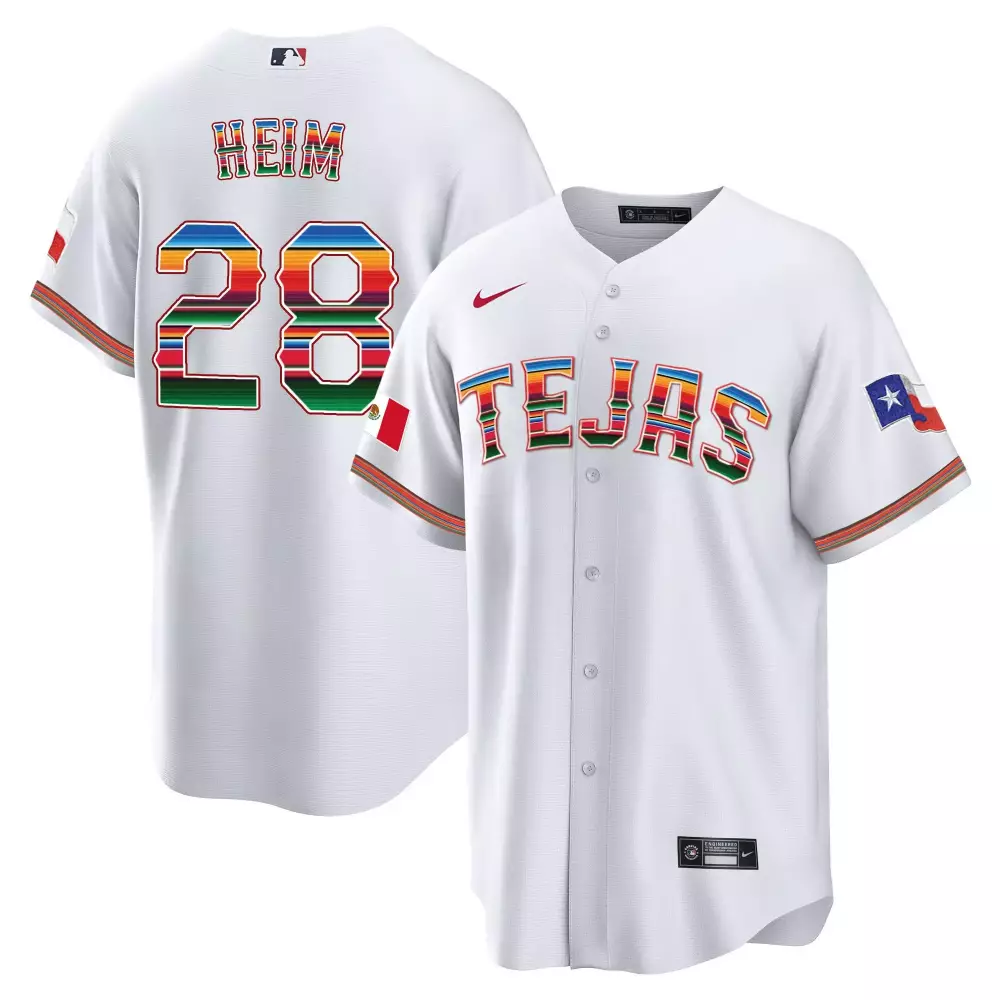 Jonah Heim 28 Texas Rangers White Armed Forces Day Stitched Vapor Premier Limited Jersey | For Men, Women & Youth
