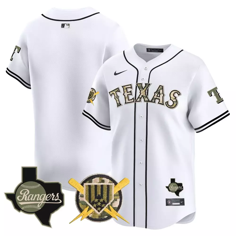 Jonah Heim 28 Texas Rangers White Armed Forces Day Stitched Vapor Premier Limited Jersey | For Men, Women & Youth