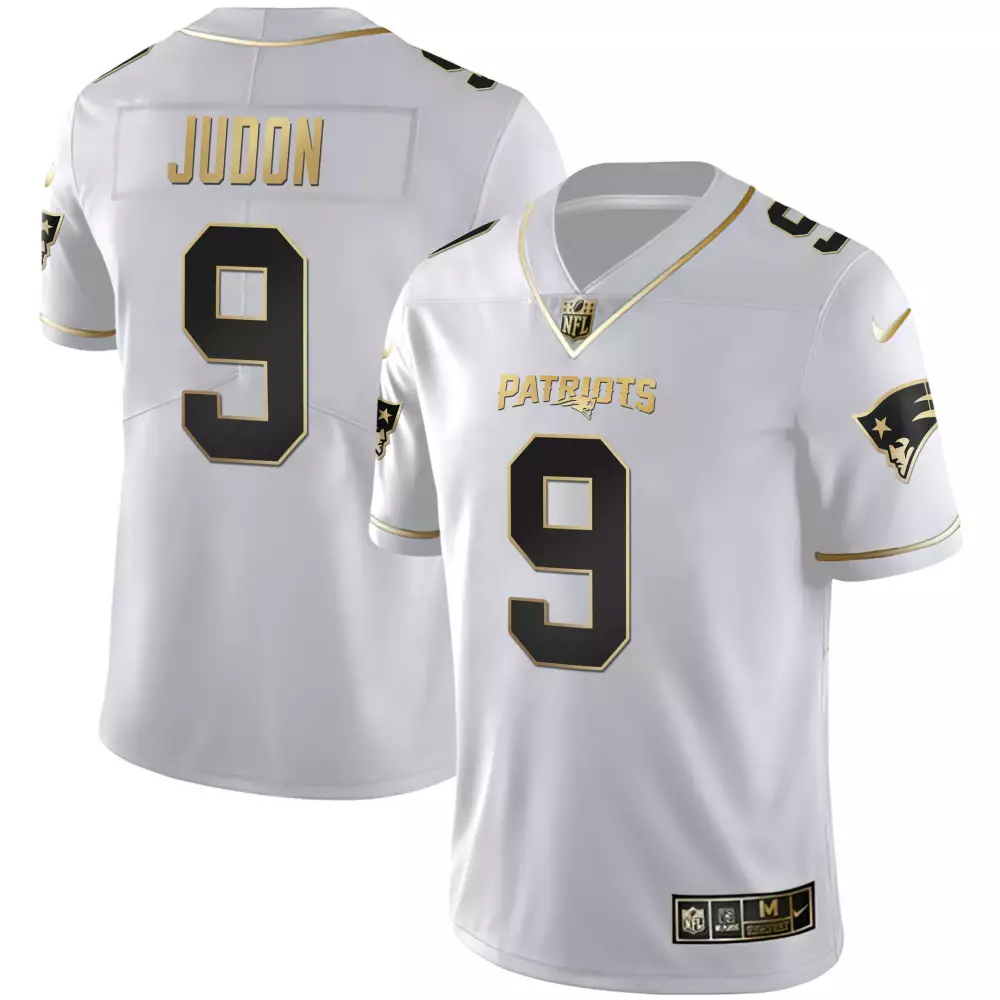 judon 9 new england patriots white all stitched vapor jersey 2023 women s gold edition
