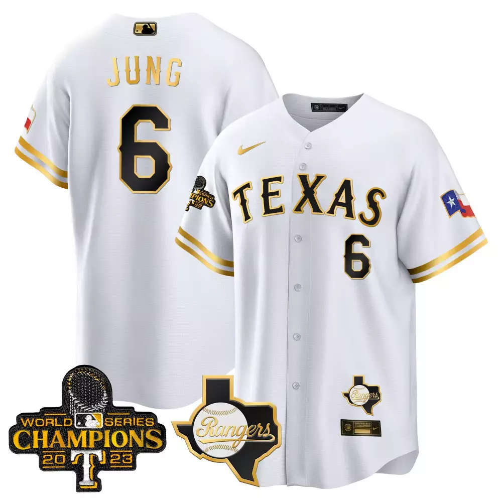Jung 6 Texas Rangers 2024 Men's All Stitched Vapor Jersey | With 24 Patch | Stylish Fan Gear | For Men