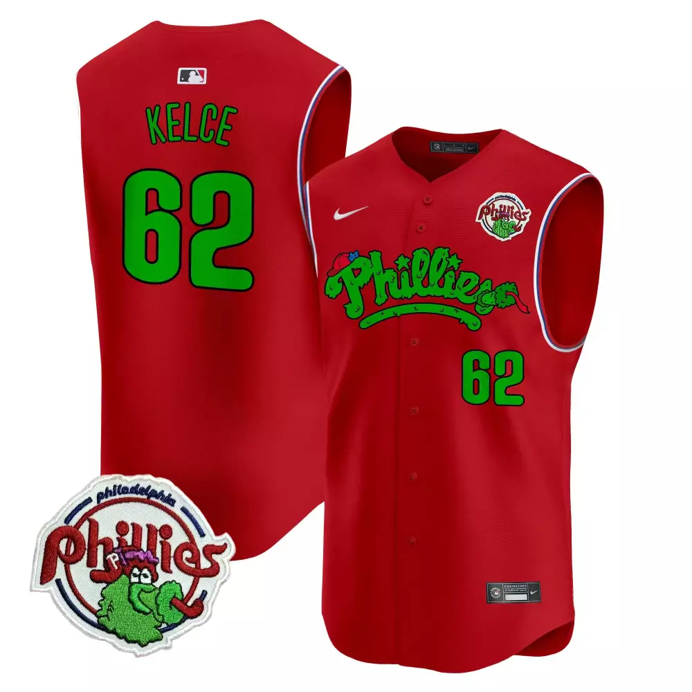 kelce 62 phillies halloween stitched jersey men s cream style 2023 name patch