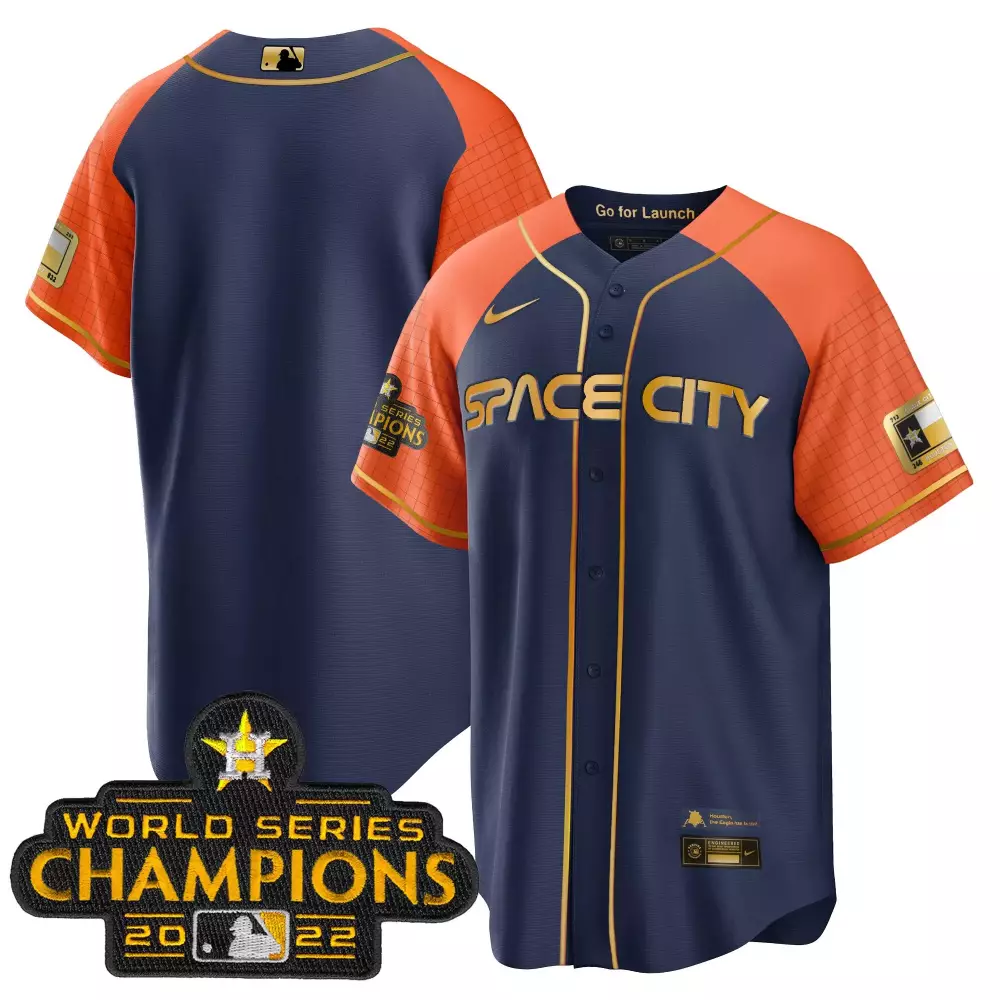 Kyle Tucker 2022 Space City Champions Jersey | Navy Cool Stitched | Fan Gear for Men, Women & Youth