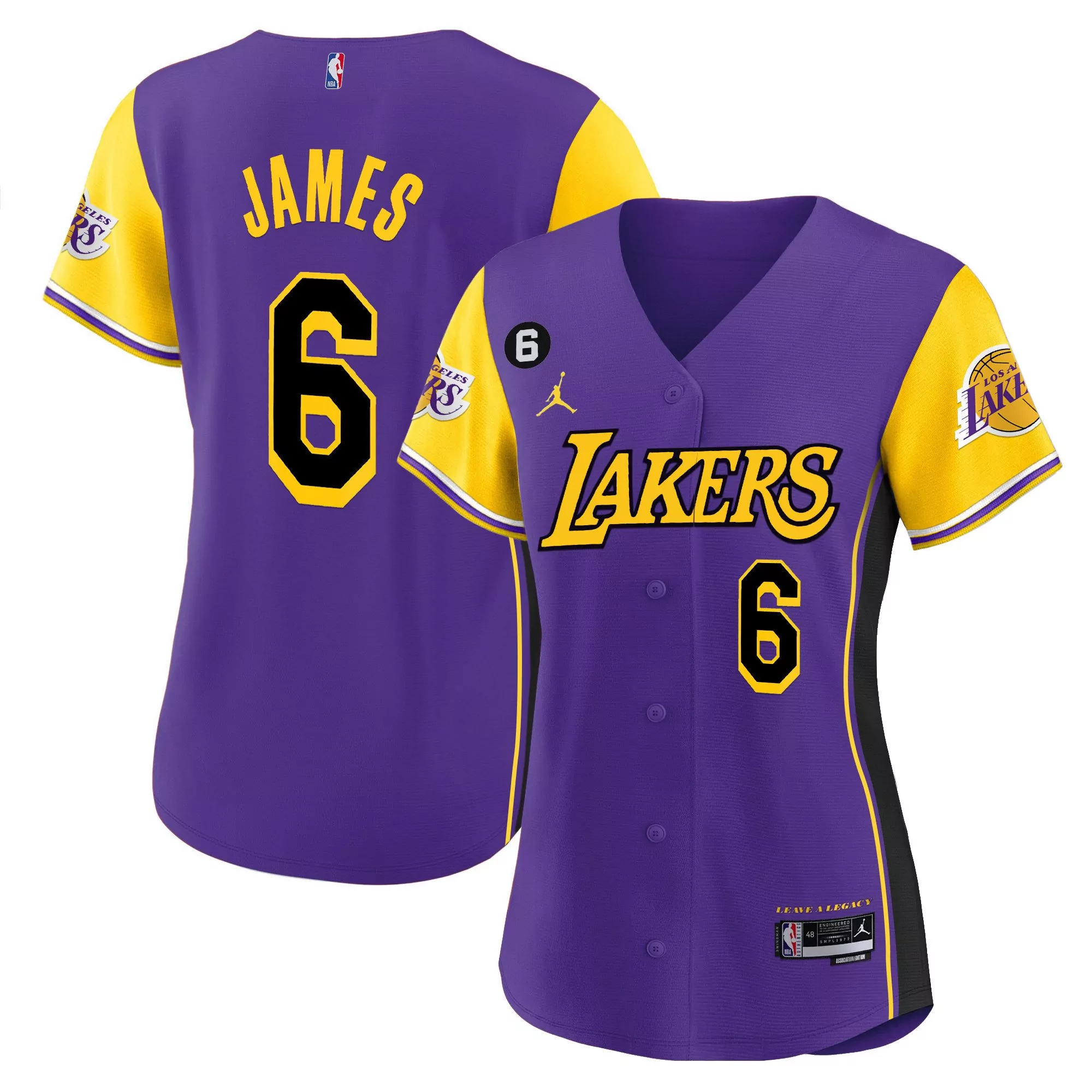 lebron james 6 los angeles lakers purple women s all stitched vapor jersey