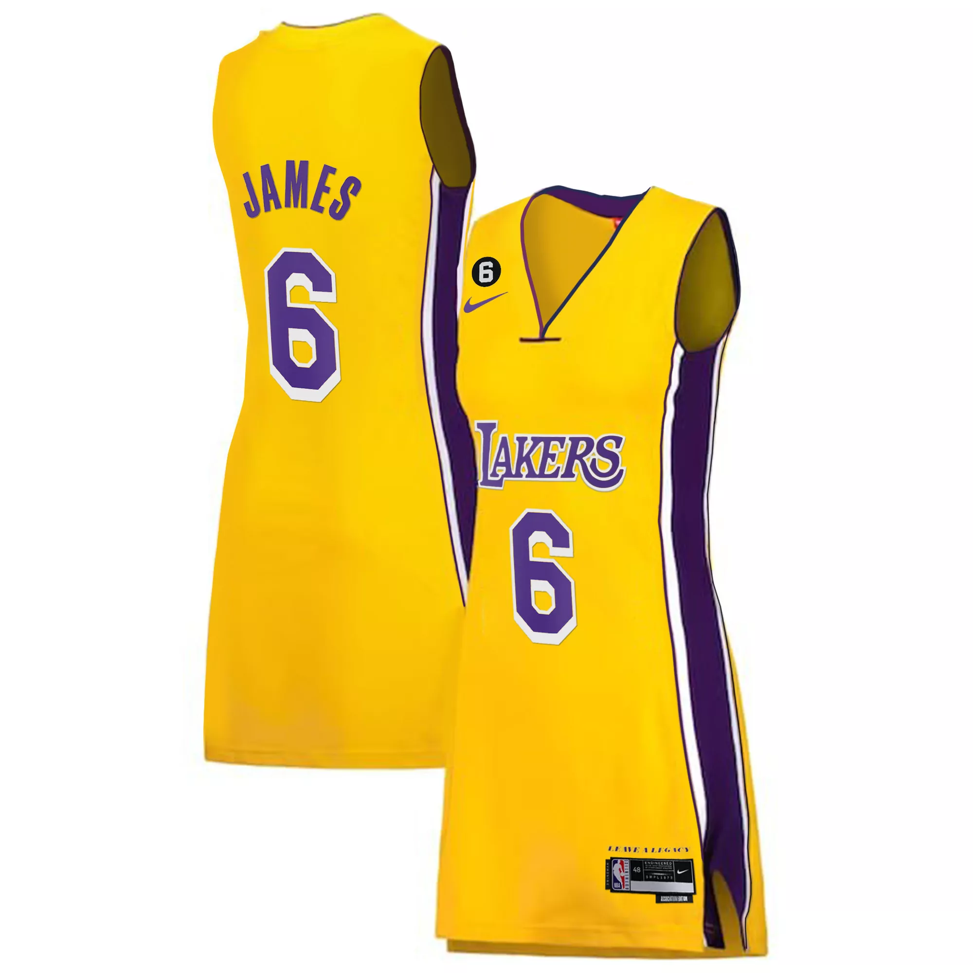 lebron james 6 los angeles lakers white stitched jersey name patch men s 2023