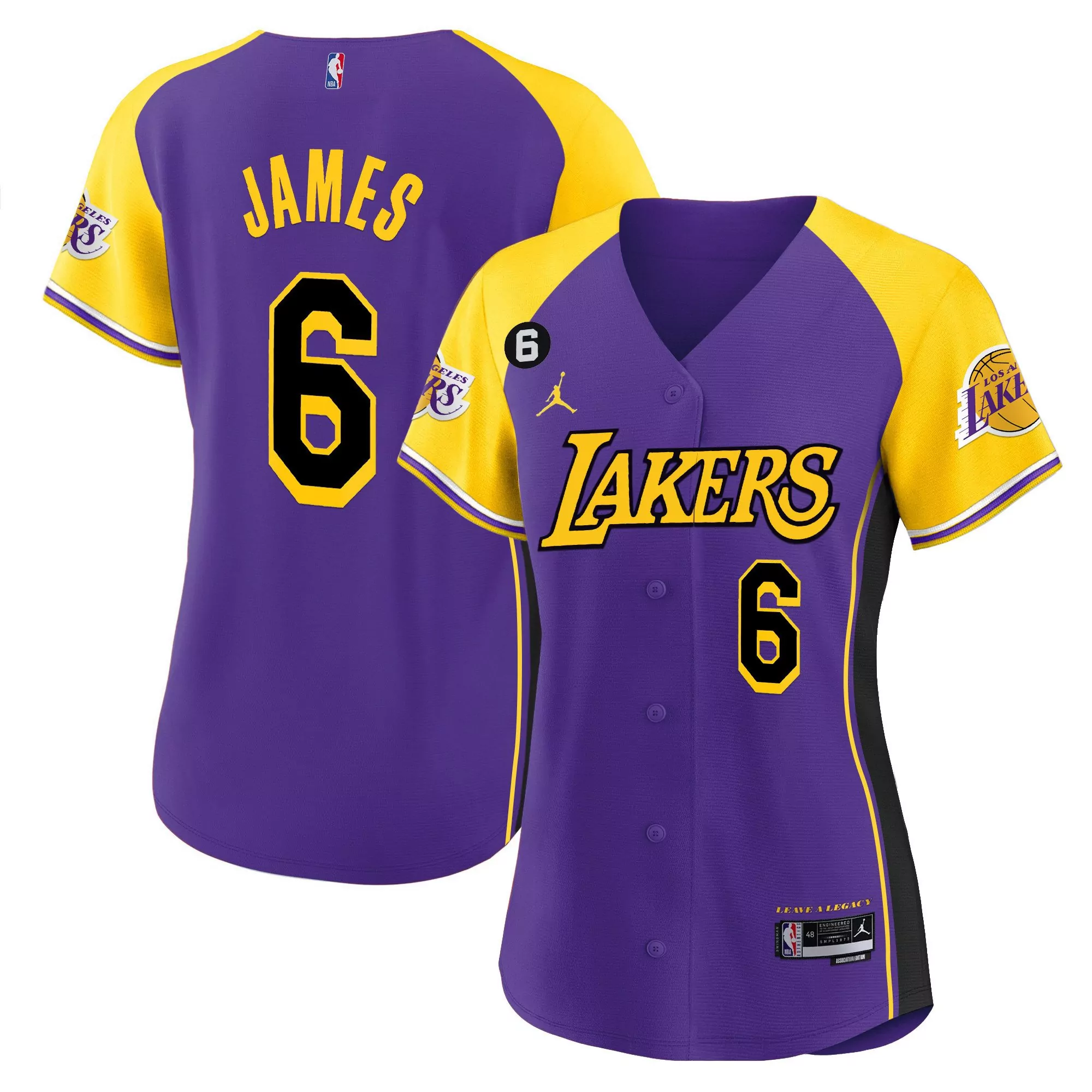 lebron james 6 los angeles lakers women s purple all stitched vapor jersey 2023