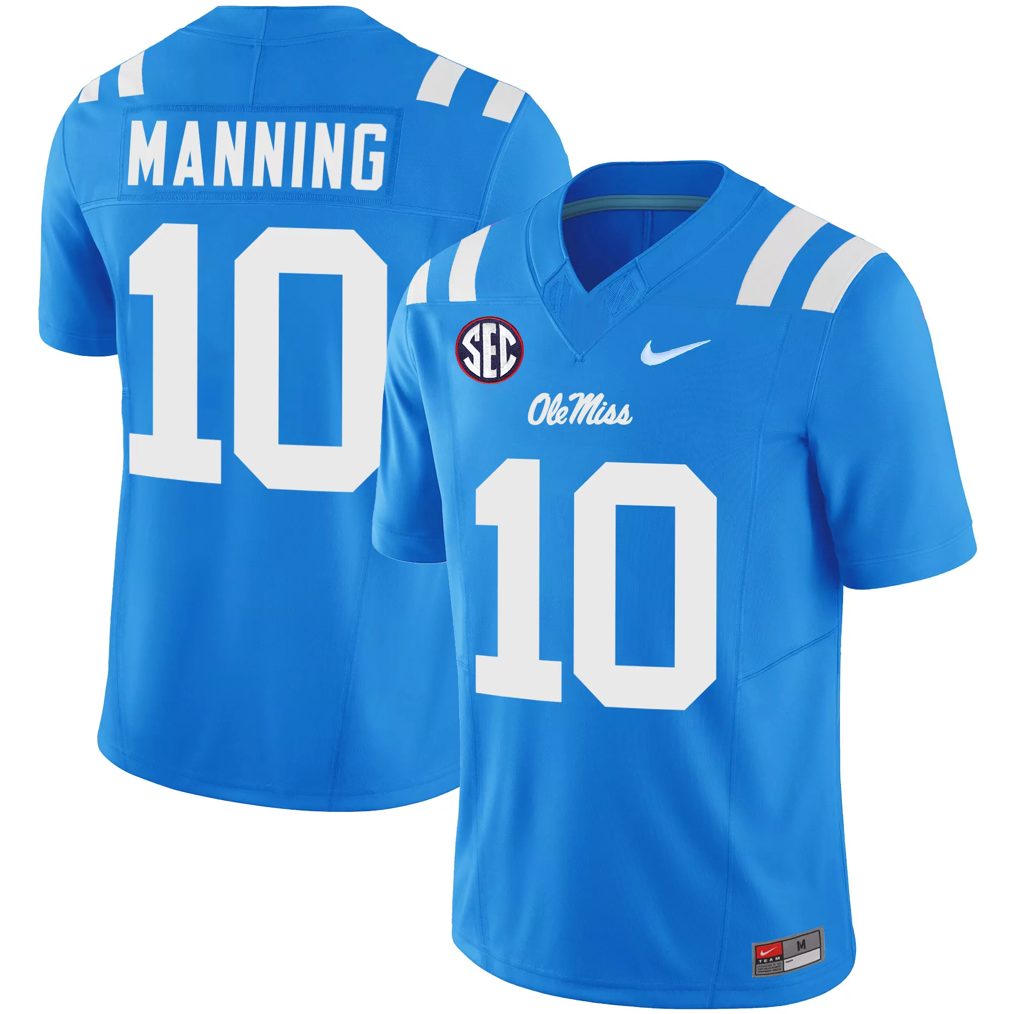 manning 10 men s red ole miss rebels 2023 all stitched jersey with name patch