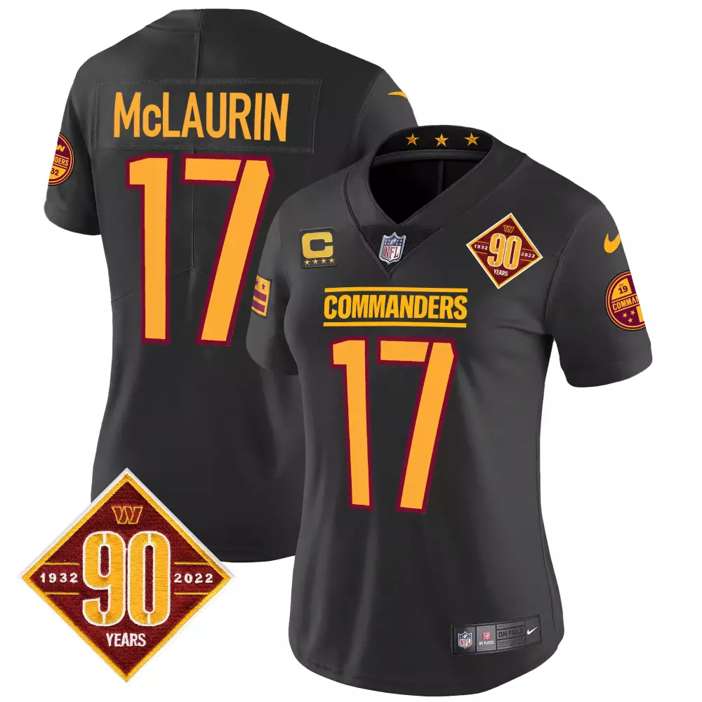 Mclaurin 17 Washington Commanders 2023 White Stitched Vapor Jersey | 90th Anniversary Edition | Limited Edition Fan Gear | For Men, Women & Youth