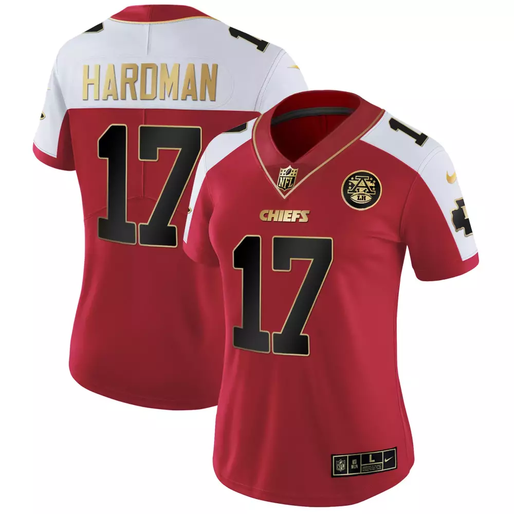 Mecole Hardman Split Men's Kansas City Chiefs Super Bowl Vapor Gold Jersey | All Stitched | Fan Gear for Game Day | For Men, Women & Youth