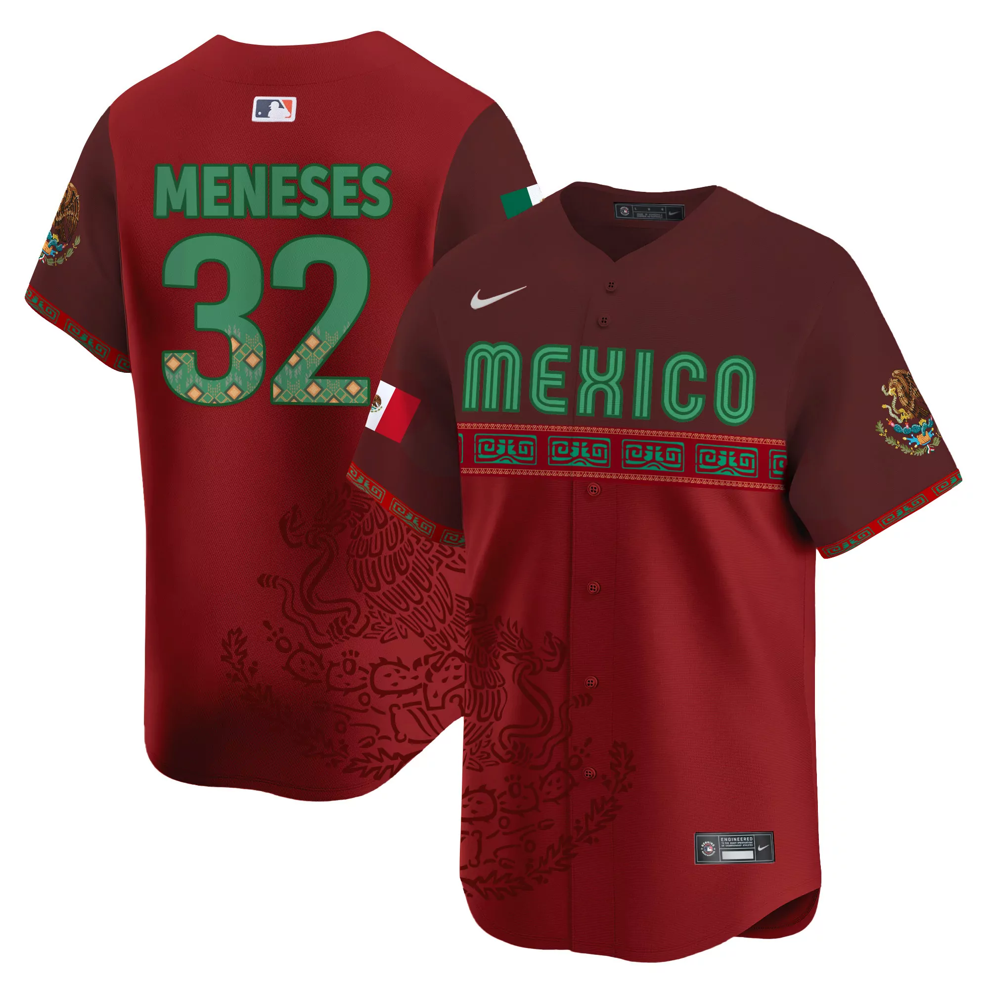 los bravos mexico jersey red all stitched vapor jersey women s 2023