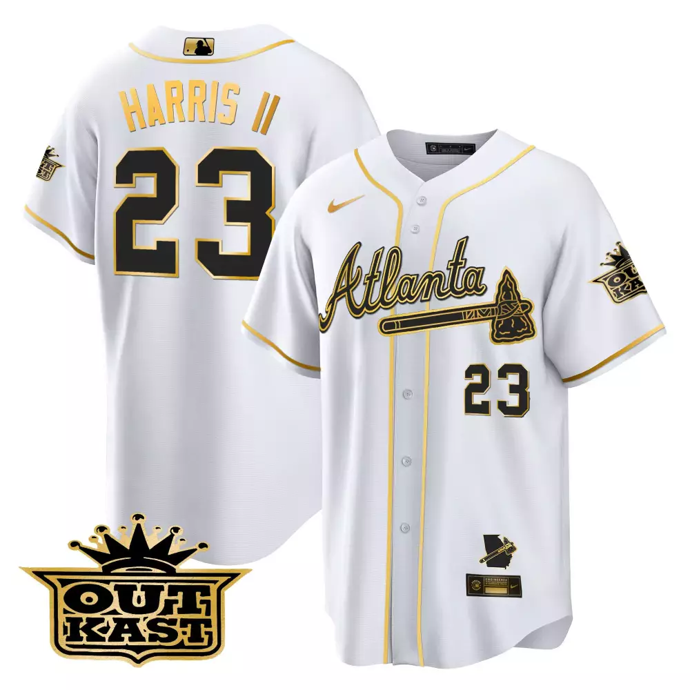 michael harris ii 23 atlanta braves white jersey 2021 youth all stitched champions edition