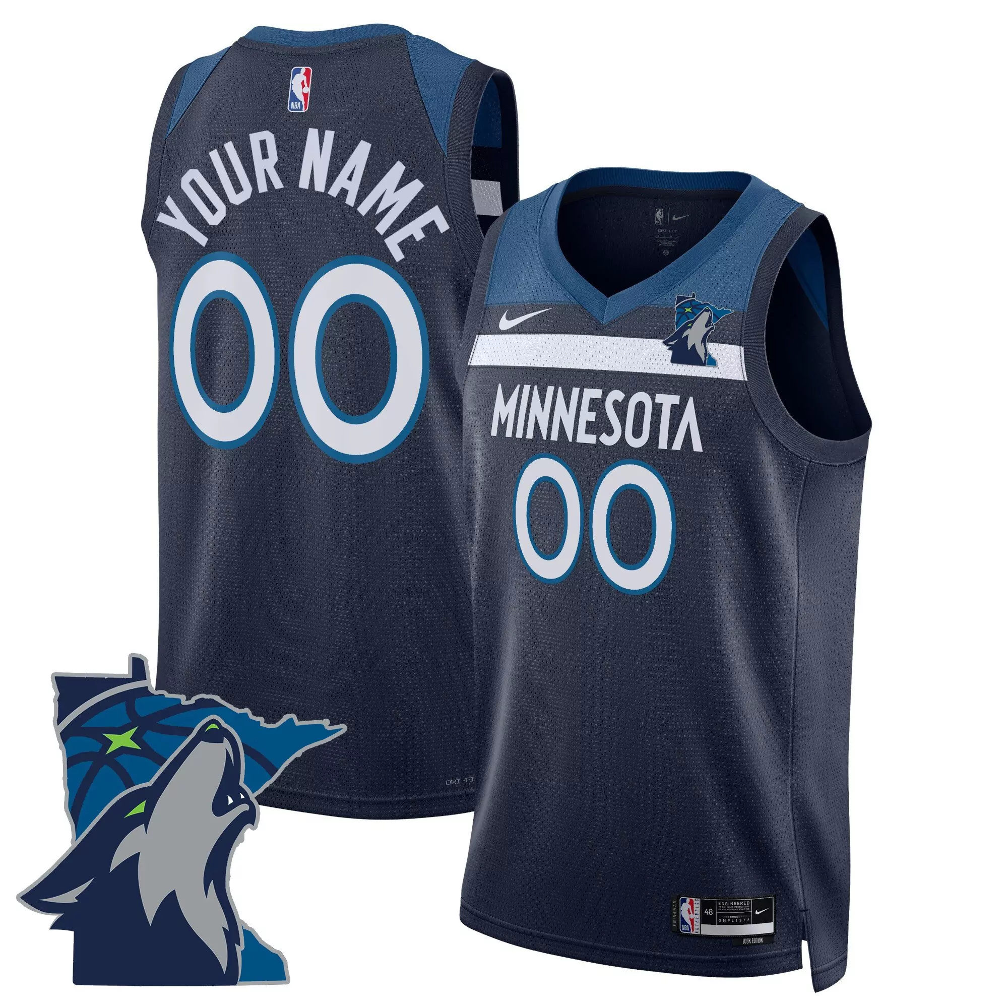 Minnesota Timberwolves Name Patch 2023 Men'S White Jersey All Stitched