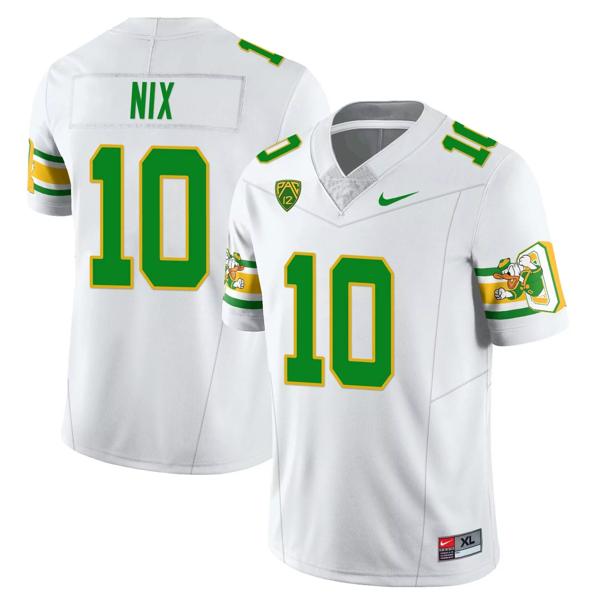 Nix 10 Oregon Ducks Men'S Green All Stitched Jersey With Mighty Oregon Patch 2025