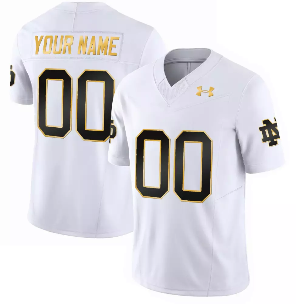 notre dame fighting irish under armour youth replica football jersey navy