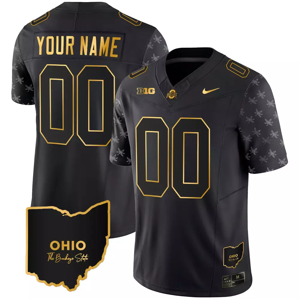 Ohio State Buckeyes 2023 Stitched Custom Black Jersey | Male Name Patch Your Name 00 for Men, Women & Youth | Game Day Outfit