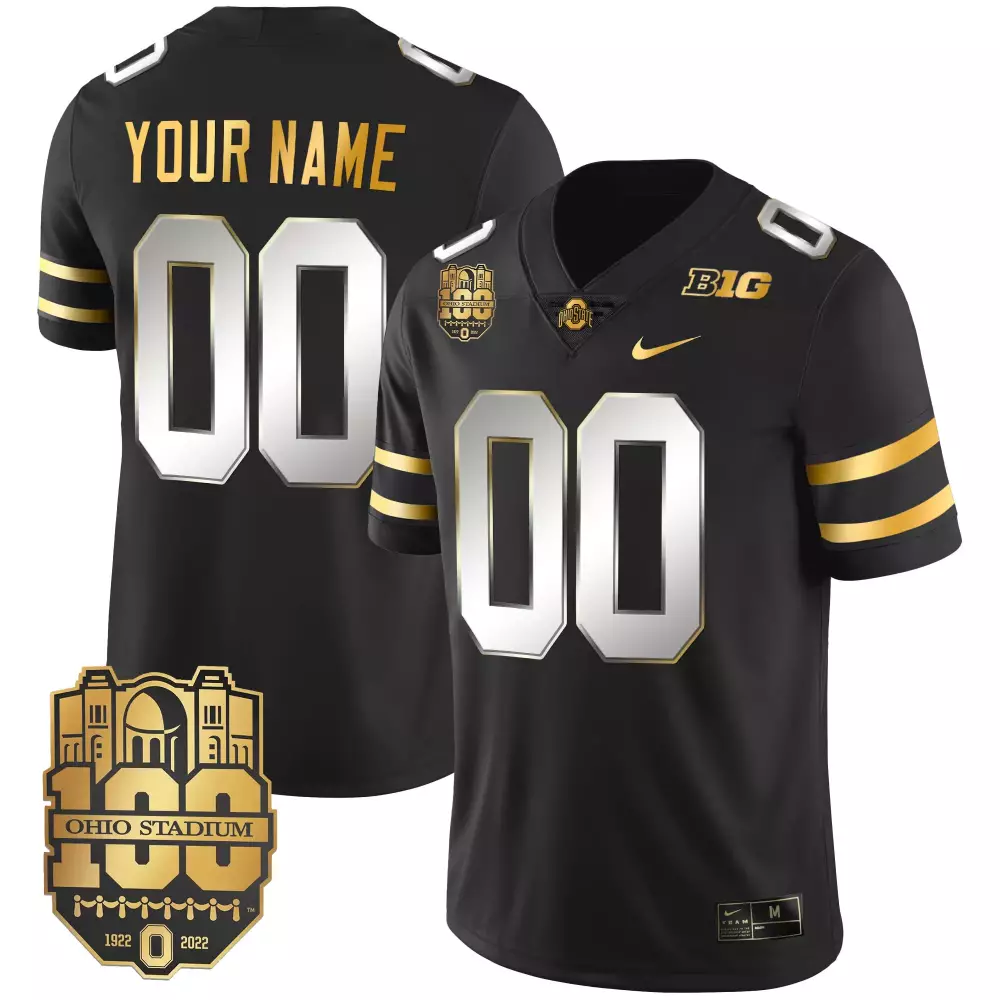 Ohio State Buckeyes 2022 Black All Stitched Vapor Jersey | 100th Anniversary Edition | For Men, Women & Youth