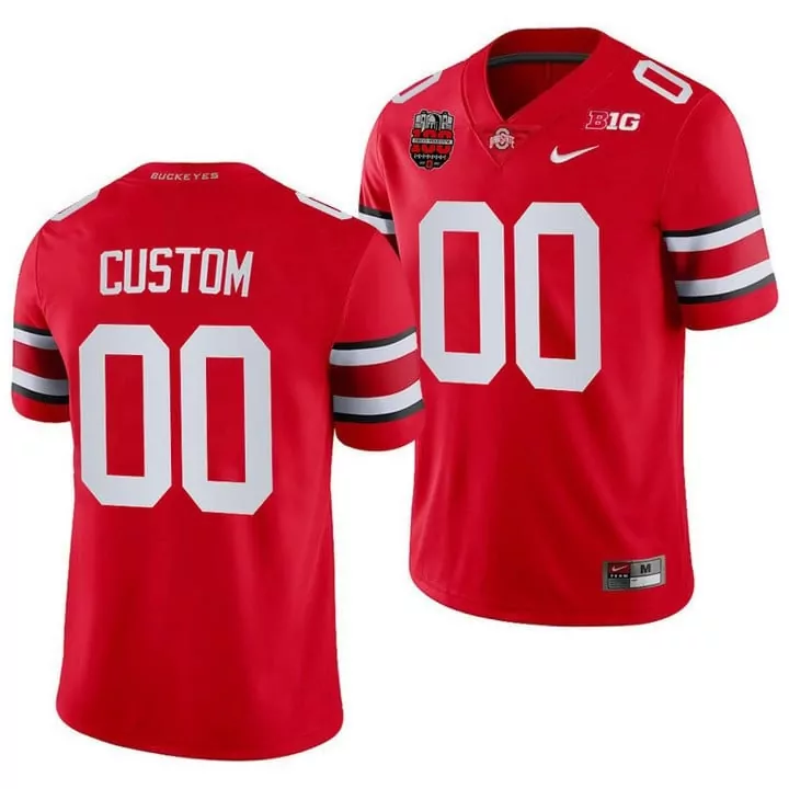 Ohio State Buckeyes Custom 00 Red Jersey | All Stitched Name Patch 2023 | Stylish Fan Gear for Men, Women & Youth