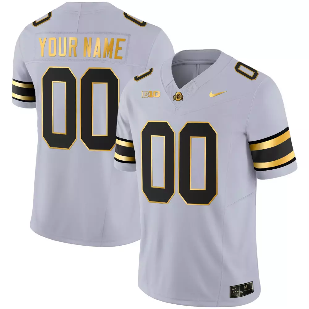 Ohio State Buckeyes Custom Gold Stitched Jersey | 2023 Men's Style with Name Patch | Replica Fan Gear | For Men, Women & Youth