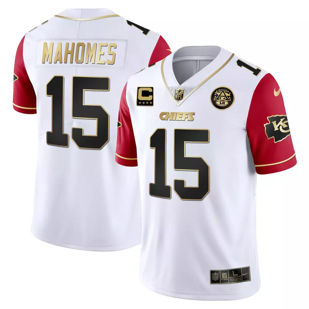 Patrick Mahomes 15 Kansas City Chiefs White Stitched Jersey | Super Bowl LVIII All Gender Style | Fan Gear for All | For Men, Women & Youth