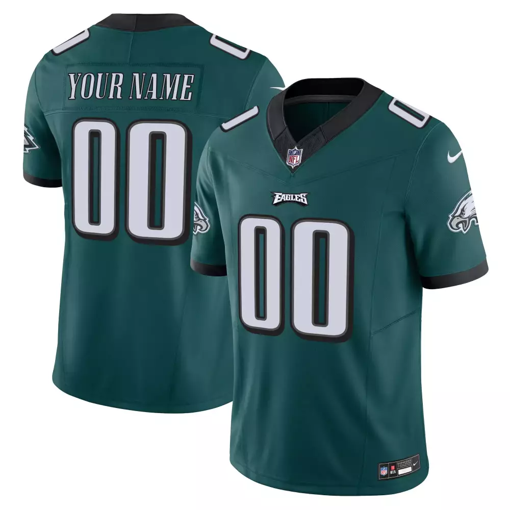 Teal Stitched Vapor Limited Jersey | Philadelphia Eagles Custom 00 | For Men, Women & Youth
