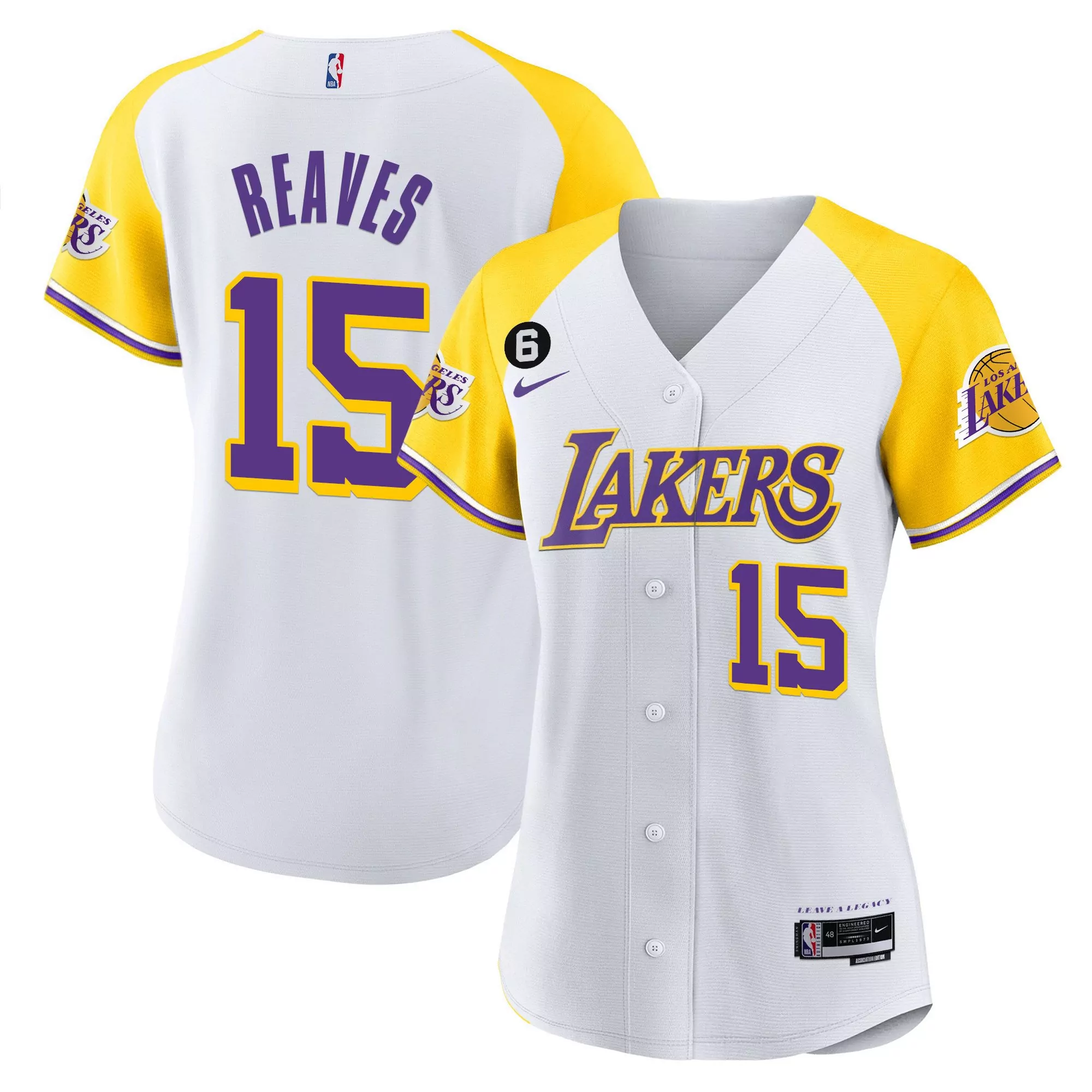 reaves 15 los angeles lakers women s purple alternate jersey all stitched vapor