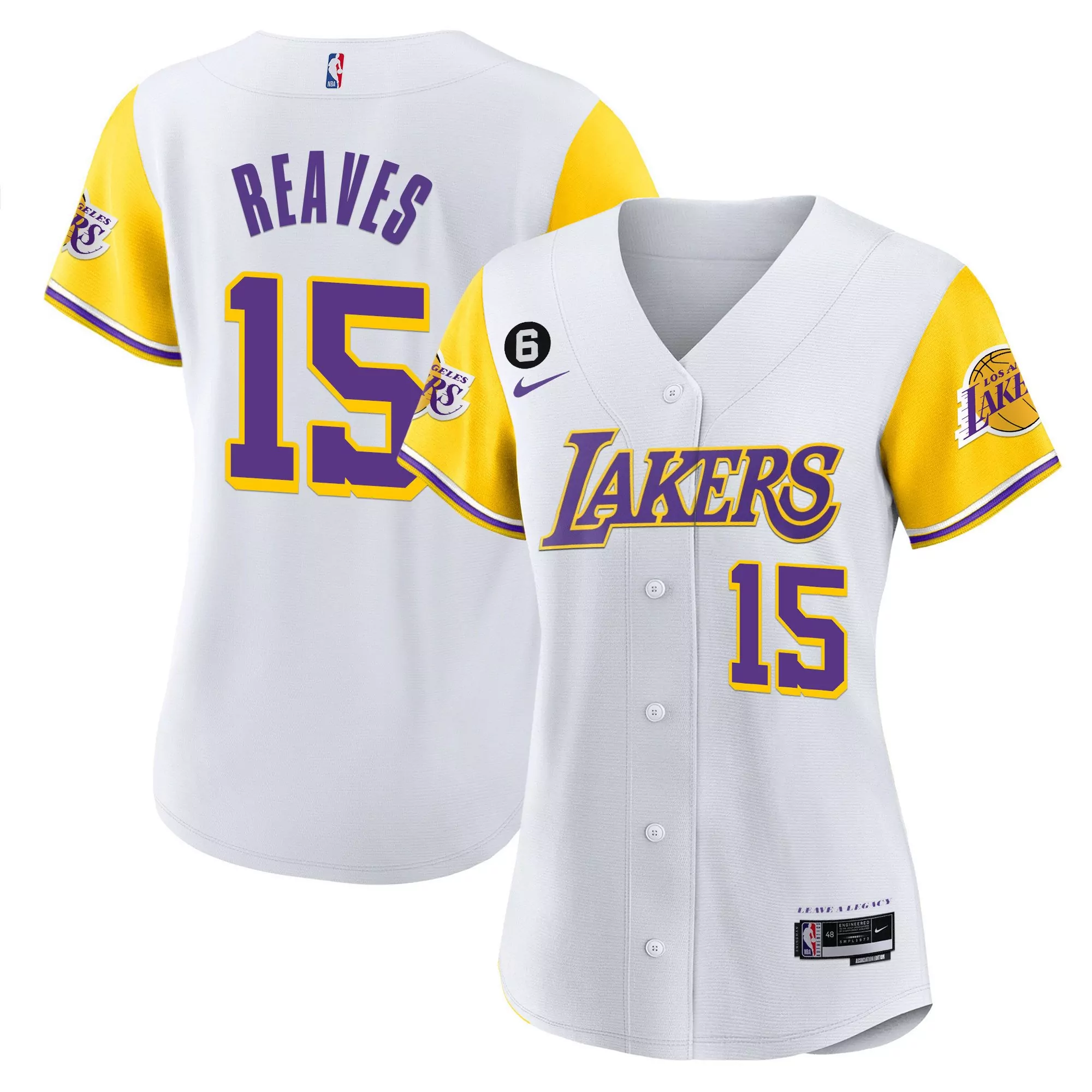 reaves 15 los angeles lakers women s purple alternate jersey all stitched vapor